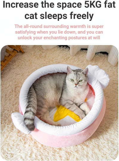 Cama Nido para Gatos Forma Miel - Sofá Cómodo y Acogedor para Mascotas - Image 16