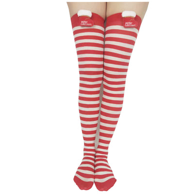 Calcetines Navideños a Rayas con Accesorios Adorables - Image 4