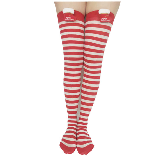 Calcetines Navideños a Rayas con Accesorios Adorables - Image 4