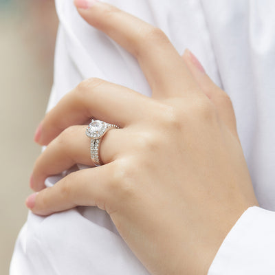 Anillo de Plata 925 Apilable con Personalidad para Mujer