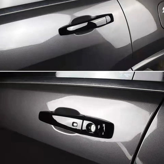 Manijas de Puerta de Auto Negro Brillante - Accesorios de Decoración - Image 3