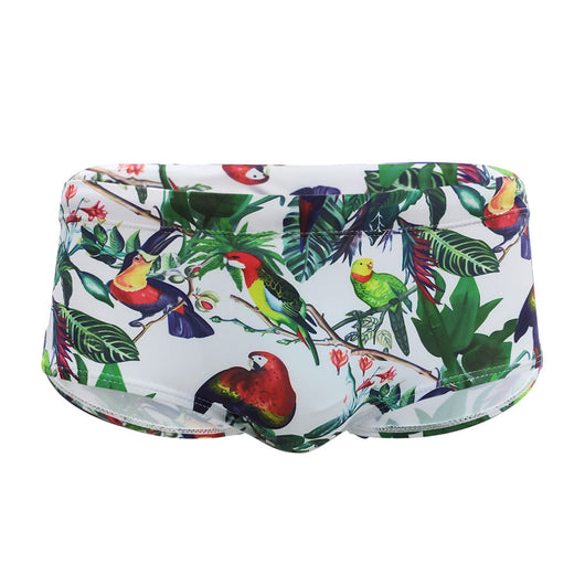 Bóxer de Baño Hombre con Estampado Floral y Aves - Image 5