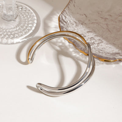 Brazalete Noria Bicolor en Oro - Image 14