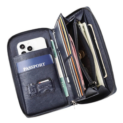 Billetera Multifuncional de Cuero Genuino para Hombre con Compartimentos Premium - Image 3