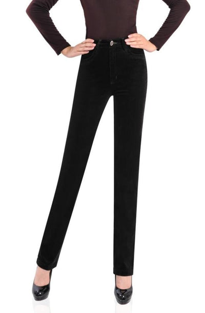 Pantalones de Pana Talle Alto Mujer - Corte Recto - Image 4