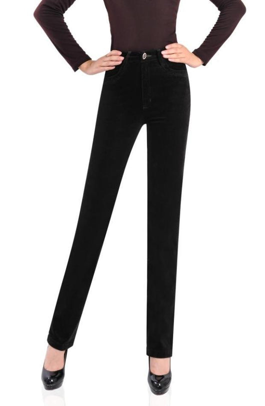 Pantalones de Pana Talle Alto Mujer - Corte Recto - Image 4