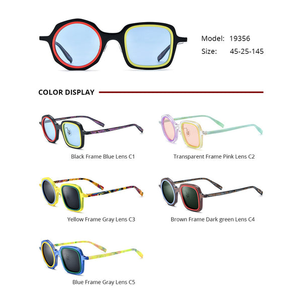 Gafas de Sol Irregulares Casual para Mujer - Diseño Moderno