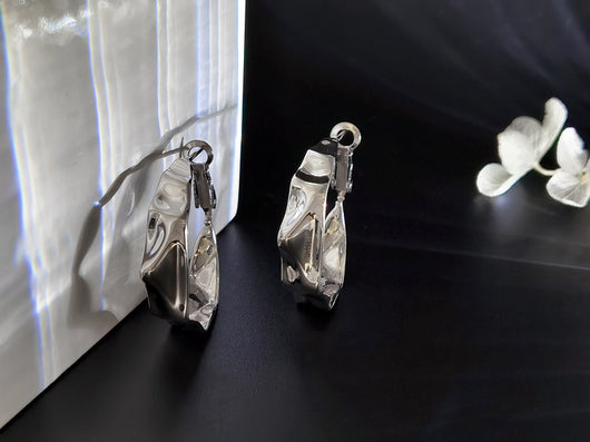Aretes Grandes de Plata 925 Circulares Personalizados Estilo Exagerado - Image 10