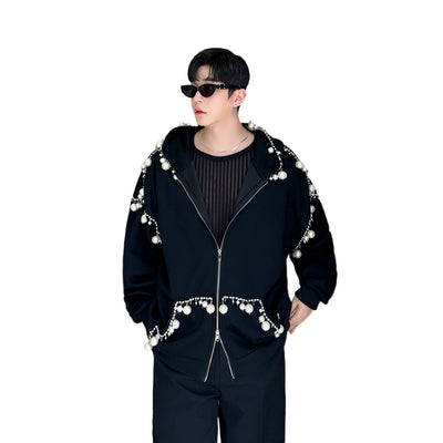 Cardigan Tejido a Mano con Perlas para Hombre y Mujer - Image 5