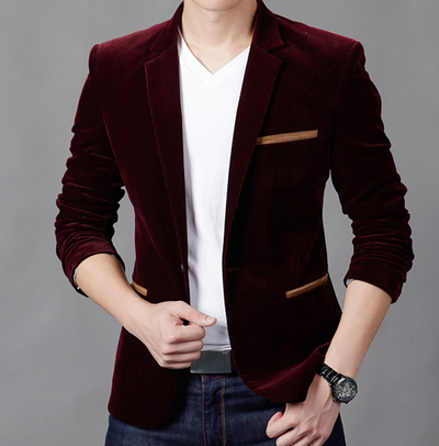 Blazer Slim Fit Estilo Británico Casual - Image 7