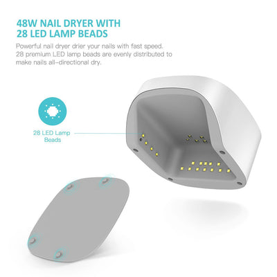 Lámpara UV LED para uñas con carga inalámbrica - Image 4