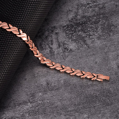 Pulsera Magnética de Cobre Puro con Acero Titanio - Joyería Wholesale - Image 2