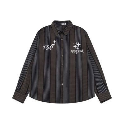 Camisa de Manga Larga con Contraste de Colores para Hombre