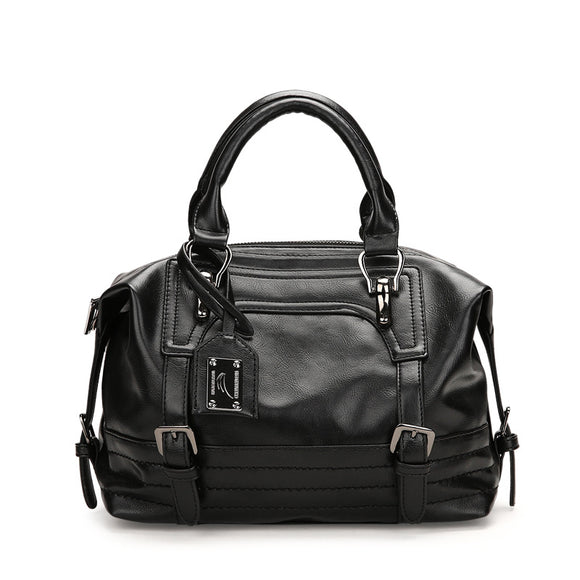 Bolso Tote de Cuero con Acabado Encerado