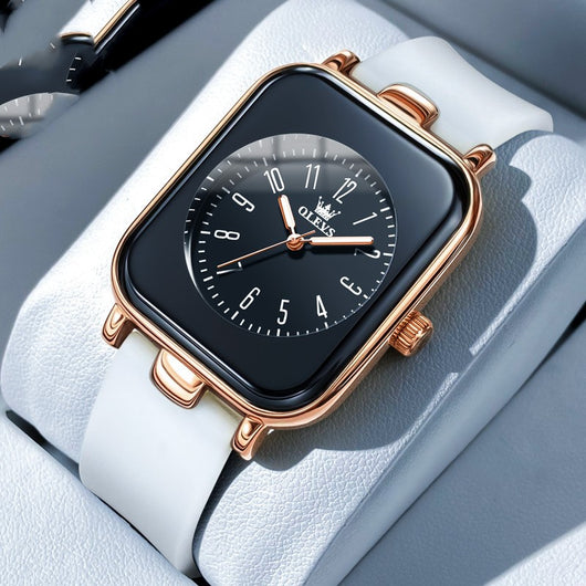 Reloj de Cuarzo para Mujer con Correa de Silicona Trendy - Image 3