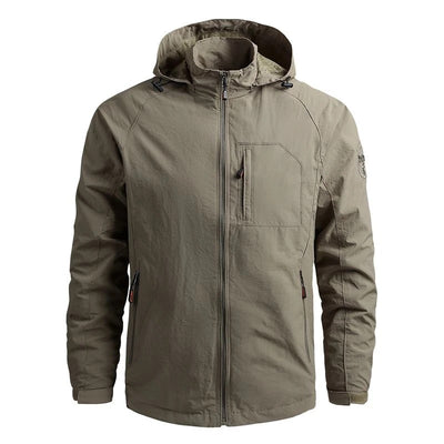 Chaqueta Outdoor Impermeable de Color Sólido para Hombre - Image 6