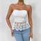 Blusa Sin Mangas con Encaje Bordado