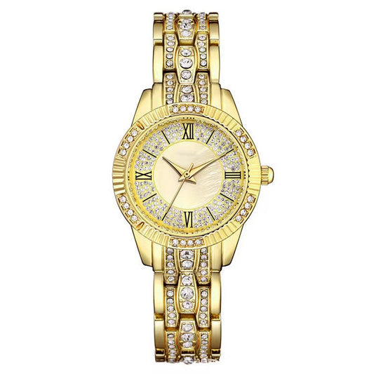 Reloj de Pulsera Elegante de Lujo con Diamantes Incrustados y Superficie de Cielo Estrellado para Mujer - Image 2