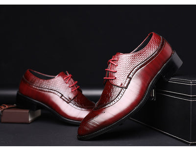 Zapatos Oxford de Cuero para Hombre - Mocasines Elegantes con Cordones - Image 8