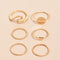 Women's Personalized Joint Ring Set Dorado Set
