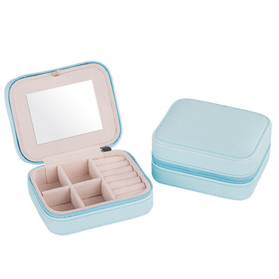 Organizador de Joyas Portátil con Compartimentos y Cierre - Caja de Viaje para Anillos y Aretes - Image 6