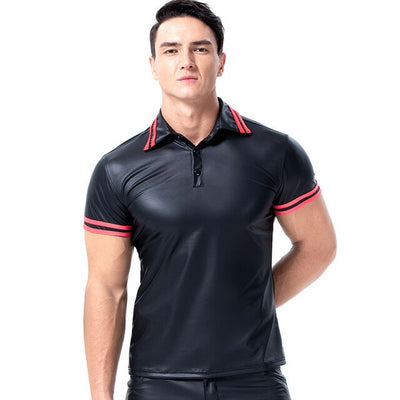 Playera de Cuero Ajustada Masculina Premium - Image 11
