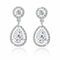 Aretes de Cristal con Ocho Corazones y Ocho Flechas
