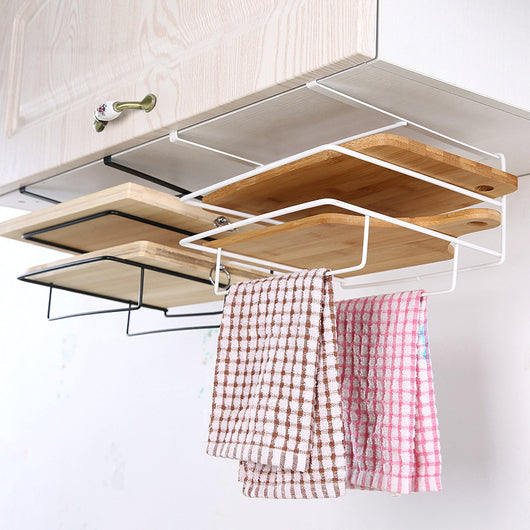 Organizador Colgante Doble para Cocina con Soporte de Tabla de Cortar - Image 10