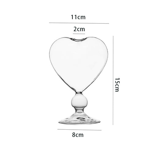 Copa de Vino Corazón Love Cocktail - Vaso Decorativo Japonés Elegante - Image 2