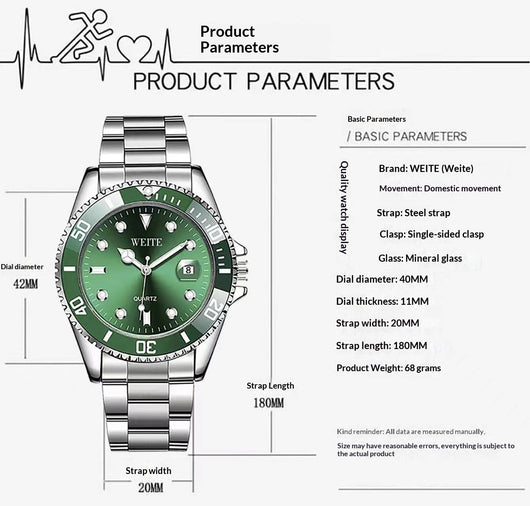 Reloj de Pulsera para Hombre con Lupa y Correa de Acero - Image 12
