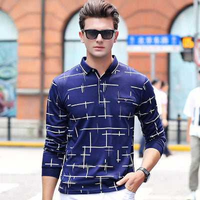 Camisa Manga Larga Slim Fit Algodón Mercerizado - Estilo Coreano Casual