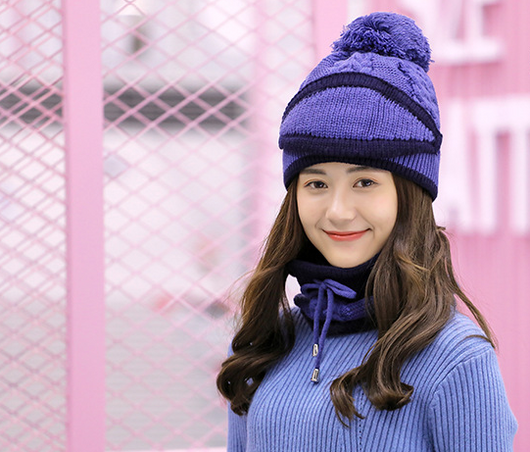Gorro Cálido de Lana y Terciopelo con Cuello Integrado - Image 18