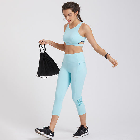 Conjunto Deportivo Ajustado: Top y Leggings para Correr - Image 3