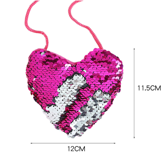 Bolso Bandolera Brillante con Llavero de Amor - Image 13