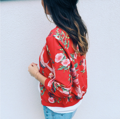 Chaqueta de Uniforme de Béisbol con Estampado - Image 3