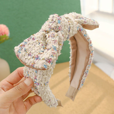 Diadema de Lana a Cuadros Xiaoxiangfeng para Mujer - Image 8
