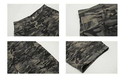 Overol Ancho Camuflaje Retro para Mujer - Pantalón Suelto y Casual - Image 10