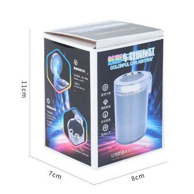 Cenicero Automotriz con Luz LED RGB y Contenedor Portátil - Image 5