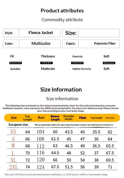 Chaqueta de Forro Polar con Sudadera con Capucha - Diseño Europeo - Image 7