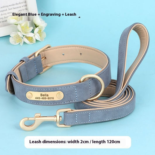 Collar Doble Capa de Cuero para Perros - Diseño Versátil y Resistente - Image 13