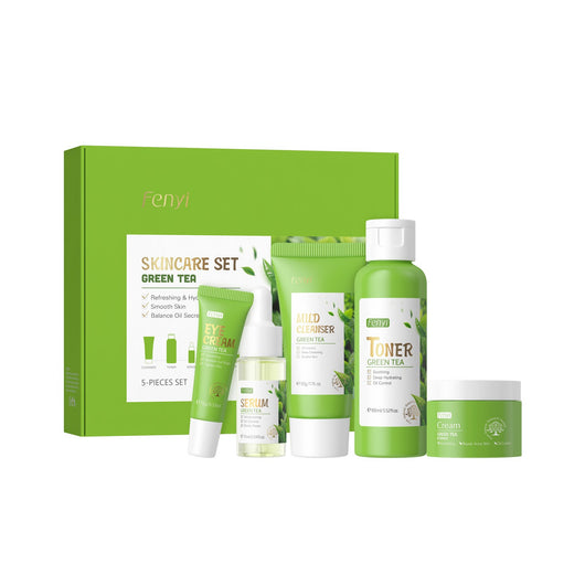 Set de Cuidado Facial con Té Verde - 5 Piezas - Image 5