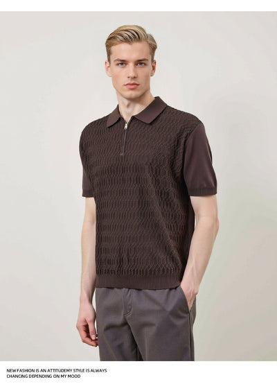 Polo Slim Fit con Textura Twist - Diseño Minimalista y Versátil - Image 22