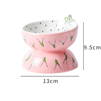 Comedero Elevado de Cerámica para Gatos - Plato Inclinado Antiválvulos para Gatos y Perros Pequeños - Image 9