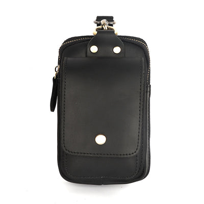 Bolsa de Cintura en Cuero Crazy Horse - Cartera Funcional para Hombre - Image 27