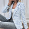 Blusa Elegante de Manga Larga con Estampado Floral