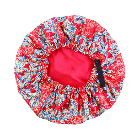 Gorro Ajustable de Satén Estampado Doble Capa - Image 6