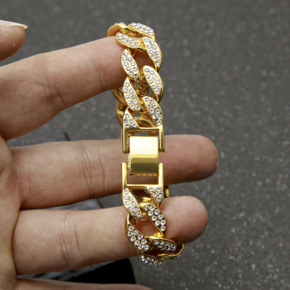 Pulsera de Eslabones Cubanos para Hombre