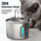 Bebedero Automático de Acero Inoxidable para Gatos