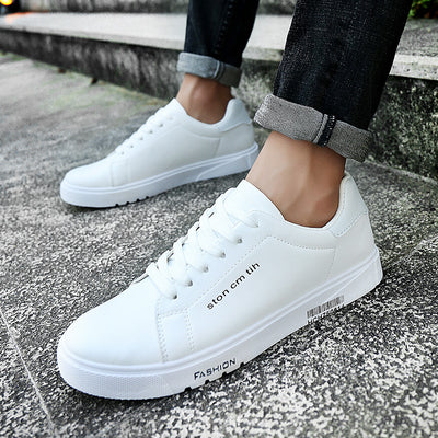 Tenis Deportivos Blancos Transpirables para Hombre - Diseño Clásico y Cómodo