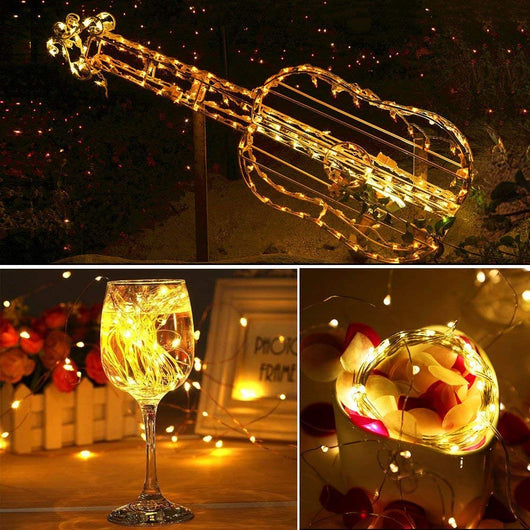 Luces LED Navideñas Exteriores - Guirnalda 2m/5m/10m Recargable USB - Image 4